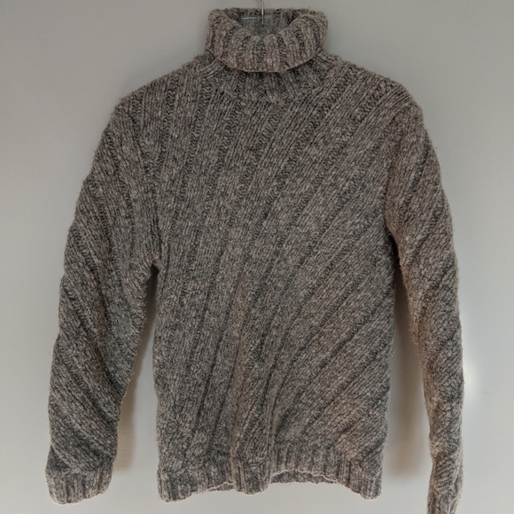 Express Sweaters - Express Hand-knit Wool Turtleneck Sweater